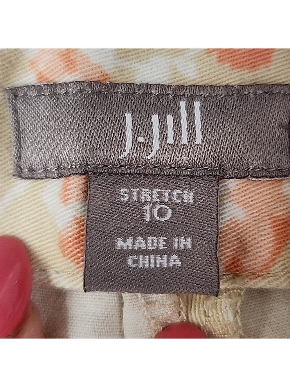 J.Jill Floral Print Pants Size 10 stretch - Picture 3 of 8